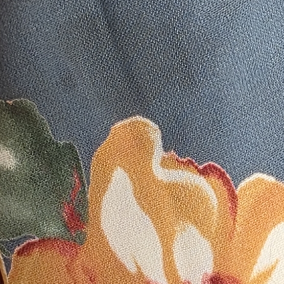 Ĺulu's Best Day of My Life Dusty Sage Floral Print Midi Dress Size S - Picture 6 of 6